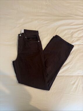Reformation Val 90’s Mid Rise Straight Jean Brown